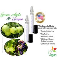 Set of 2x 10 ML Bottles: Green Apple & Grapes Scented Oils