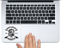 Hufflepuff Quidditch Hogwarts Harry Potter Printed Trackpad Clear Vinyl Decal Sticker Compatible with Apple MacBook Pro Air 11" 12" 13" 15" All Years Laptop Trackpad Keyboard (11 " Macbook Air)