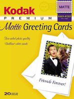 Kodak 1131549 Premium Inkjet Matte Greeting Cards (20 Sheets)