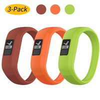 Watbro Bands Compatible with Garmin Vivofit JR/Vivofit JR2/ Vivofit 3, Soft Silicone Adjustable Stretchy Replacement Watch Bands with Buckle, for Vivofit jr/jr 2/3, for Kids Boys Girls Small Large