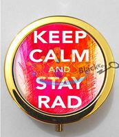 BlackKey Stay Rad 3-Compartment Decorative Pocket Gift Box Case Organizer for Pill, Color 2 -967
