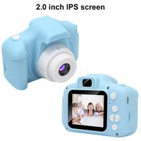 Aoile Kids Digital Video Camera Mini Rechargeable Children Camera Shockproof 8MP HD Toddler Cameras Child Camcorder Blue