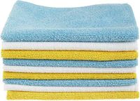 FidgetKute Blue and Yellow Microfiber Cleaning Cloth, 24-Pack Pack of 24 Show One Size