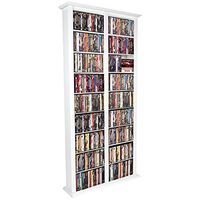 Venture Horizon Media Storage Tower- Tall Double White