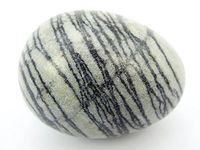 jennysun2010 1 Piece Natural Spider Web Jasper Gemstone Egg Crystal Healing Sphere Massage Finger Exercise 35x40mm