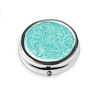 Pill Box - Lizimandu Compact 3 Compartment Medicine Case, Pill Box for Pocket or Purse(Spiral2)