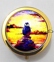 BlackKey Penguin 3-Compartment Decorative Pocket Gift Box Case Organizer for Pill, Color 2 -2001