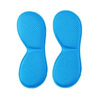 4 Pairs Heel Cushions Padded Heel Grips Care Heel Liners for Ladies Bright Blue
