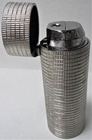 6 Eclipse Quarter Roll Novelty Lighters, Green Torch Flame, Refillable Butane Lighter, Child Resistant 1344-6