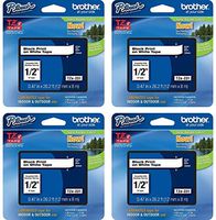 Brother Tze-231 Labelling Tape Black on White - 4 Packing Retail Packing