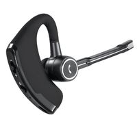 Bluetooth Headset Bluetooth Earpiece Business Headphones Ear Hooks HD Stereo Noise Cancelling in-Ear Earbuds with Mic and Voice Control for Business/Office/Driving Call