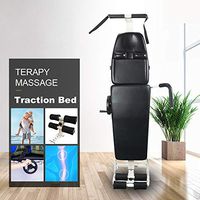 ECO-Worthy New Massage Bed Table Cervical and Lumbar Traction Bed Body Stretching Device Equipment Folding Therapy SPA Bed Facial Tattoo