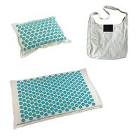 GHF Lotus Spike Acupressure Massage Mat Relaxation Relieve Stress Tension Body Yoga Mat Relieve Body Stress Pain Spike Cushion Mat,Blue