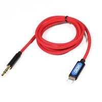 WERO Aux Cable for iPhone in Car/Vehicle/Home Stereo Headphone (3.5mm Jack Audio Cord) Applicable for iPhone 11 Pro Xs Max/XR/X/ 8/7 Plus 6s/6 iPad iOS13 Audio Output (Red Cord)