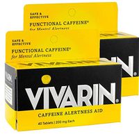 Vivarin Tablets Alertness Aid, 40 Count, Twin Pack