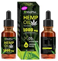 MedPlus 1000 Mg Ultra Strong Pharm Grade Hemp Oil for Pain, Anxiety & Stress Relief- Helps with Sleep, Skin & Hair and antidepressants