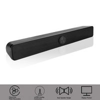 Soundbar with Built-in Subwoofer 2 Speakers Surround Sound Bar 2.0 Channel Wired Home Theater for TV PC Tablets Smart Phones ≥80dB HiFi Soundbar Speaker
