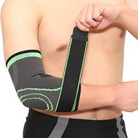 BAOBAO 1 Pair Sports Elbow Brace Adjustable Compression Sleeve for Tennis Golf Weightlifting Elbow Tendonitis Arthritis Injury Recovery