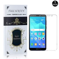 Screen Protector Compatible with Huawei Y5 2018, UNEXTATI Premium HD Easy Install Tempered Glass Screen Protector Film for Huawei Y5 2018, 1 Pack