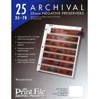 3 x Archival Storage Sheets 35-7B25 for 35mm Film Negatives 7 Strips 25 Pack