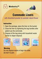 Medustry Commode Liners, Total 20 Liners ($0. 65 per Liner), Contain Super Absorbent Powder to Instantly Form and Gel Human Waste.