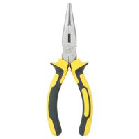 DOWELL 6 Inch Long Nose Pliers with Wire Cutter Nickel Chromium Steel Construction Professional Handle