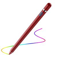 Stylus Pen for Touch Screens Rechargeable 1.5mm Fine Point Active Capacitive Stylus Smart Pencil Digital Compatible iPad and Most Tablet (RED)