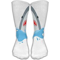Unisex Shark With Open Mouth Funny Cute Novelty Cotton Socks