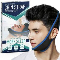 Snore Stopper Chin Strap for Snoring Solution - Silent Snore Sleep Apnea Relief Device - Advanced Anti snoring CPAP Chin Straps for Men & Women Design by ZeroSnore