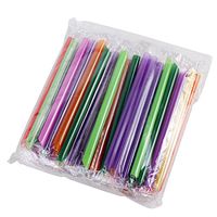 Izasky Jumbo Smoothy Straws Bulk 50 Pcs Size Long 7 Inch Wide 0.4 Inch Plastic - Smoothie Drinking Bubble Tea Slush Shakes And Iced Beverages Cocktail Fun Funny Party Bpa Free