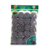 GoodKE 20PCS Home Kitchen Stainless Steel Dishwashing Pot Washing Steel Ball Scouring Pads & Sticks