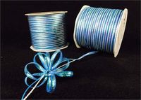 Iridescent Turquoise 4mm-wide thin Pull Bow String Ribbon 100 Yard gift wrapping favor decorating