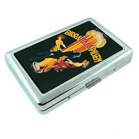 Metal Silver Cigarette Case Vintage Poster D-056 Birra Italia Pilsen