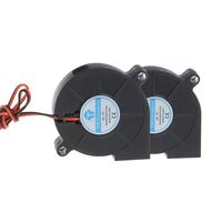 Anmbest 2PCS 5015 DC 5V Silent Brushless Blower Radial Cooling Fan 2 pin Brushless 5CM Fans 50mm X 50mm X 15mm for RepRap 3D Printers Parts