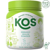KOS Organic Inulin Powder - Unflavored Inulin (Agave) Prebiotic Intestinal Support Powder - USDA Organic, Digestive Health Promoting, Gluten Free Plant Based Ingredient, 336g, 112 Servings