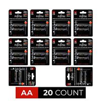 Fujitsu Ready-to-use AA Rechargeable Battery NiMH 1.2V Min. 2450mAh x 20 Batteries - Black - HR-3UTHCEU (2B) - 10 Packs of AA2 (20 Count)