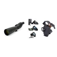 Celestron 52333 TrailSeeker 80 - Straight Spotting Scope (Black) with NexYZ 3-Axis Universal Smartphone Adapter