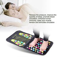 2-1 Rectangle Reflexology Walk Stone Stone Road Foot Leg Pain Relief Acupressure Mat Pad Foot Massage Mat ealth Care 35 x 70cm