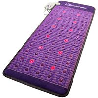 Far Infrared Amethyst Mat Midsize 59"L x 24”W + Natural Agate Gems - 4, 8, 10, 14 Hz PEMF Bio Magnetic Pulsation - Red Light Photon Therapy - FDA Registered Manufacturer -Negative Ion -FIR Heating Pad
