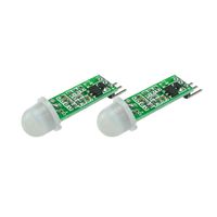 DEVMO 2PCS HC-SR505 Human Body Infrared PIR Motion Sensor Precise Infrared Detector Module Arduino MCU Raspberry Pi