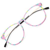 Livho Blue Light Blocking Computer Glasses for Women Men,Anti Glare UV Filter TR90 Eyewear Frame Eyeglasses - 0.0 Diopter (Sweet Memory/1676-06)