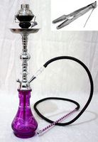 Sale 1 hose 22" Purple Hookah shisha nargila bar narguile nargile glass water +