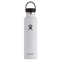 Hydro Flask Standard Mouth Water Bottle, Flex Cap - 24 oz, White