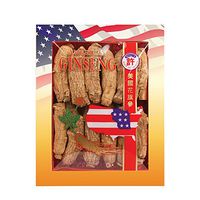 SKU #0129-8, Hsu's Ginseng Half Short Jumbo Cultivated American Ginseng Roots (8 oz = 227 gm/Box), 0129-8, 0129.8