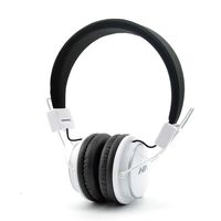 Wireless Headphones,NIA Q8 Multifunctional Foldable Bluetooth Headphones with Microphone, Micro SD Card Player, Built-in FM Radio -White
