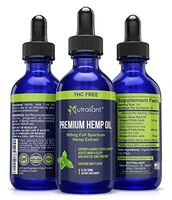 Hemp Oil for Pain Relief - #1 Best Certified Organic 500mg Full Spectrum THC-Free Hemp Oil Extract Drops for Stress, Anti Anxiety, Inflammation, Sleep & Relaxation - Supplement High in Omega 3 + 6