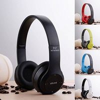 YSxYi Bluetooth Headphone P47 Headband Foldable Stereo Wireless Headset Earphone Hand Earpiece Red