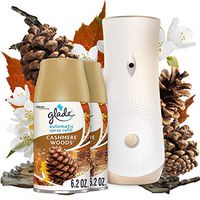Glade Automatic Spray Refill and Holder Kit, Air Freshener for Home and Bathroom, Cashmere Woods, 6.2 Oz, Pack of 2 Refills