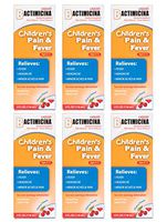 Children’s BACTIMICINA Liquid, 160 mg. of Acetaminophen Fever Reducer/Pain Reliever, Ages 2-11, Natural Cherry Flavor, Made in USA, 4 FL OZ. (6 Bottles)