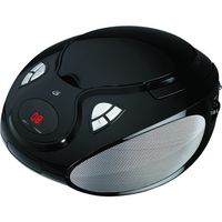GPX BC111B Portable Top-Loading CD Boombox with AM/FM Radio and 3.5mm Line Input